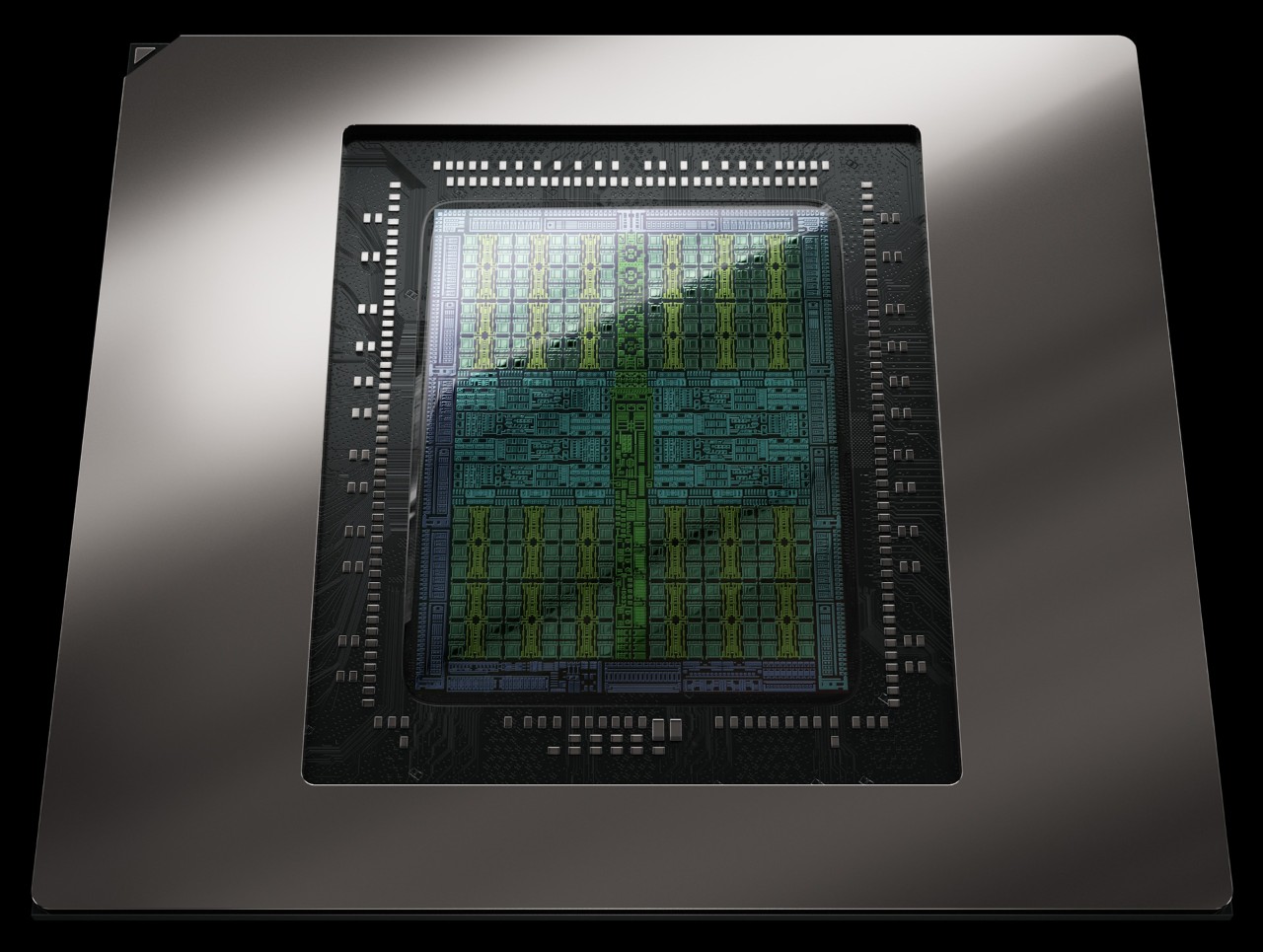 Nvidia RTX 50 sorozathoz kapcsolódó Blackwell grafikus chip hivatalos képe.