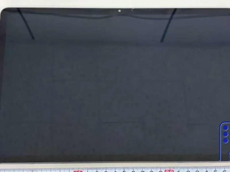 Safety Korea tanúsítási kép a Samsung Galaxy Tab S12+ előlapjáról.