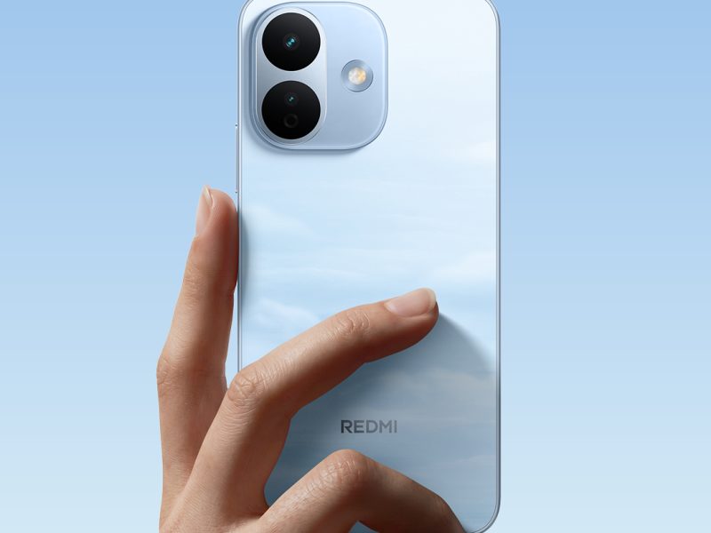 Redmi Note 17 Pro hivatalos promóképen, világoskék kivitelben.