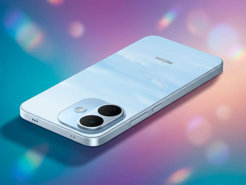 Kék Redmi Note 17 Pro hátlappal és két hátlapi kamerával.