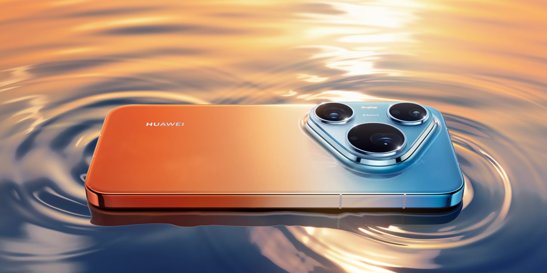 Huawei Pura 90 Pro Max hátlapja háromszög alakú kameraszigettel.