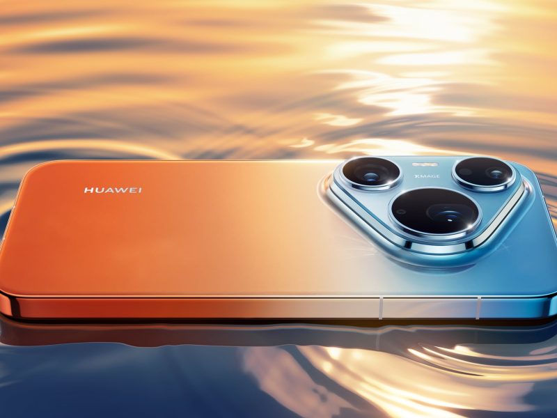 Huawei Pura 90 Pro Max hátlapja háromszög alakú kameraszigettel.