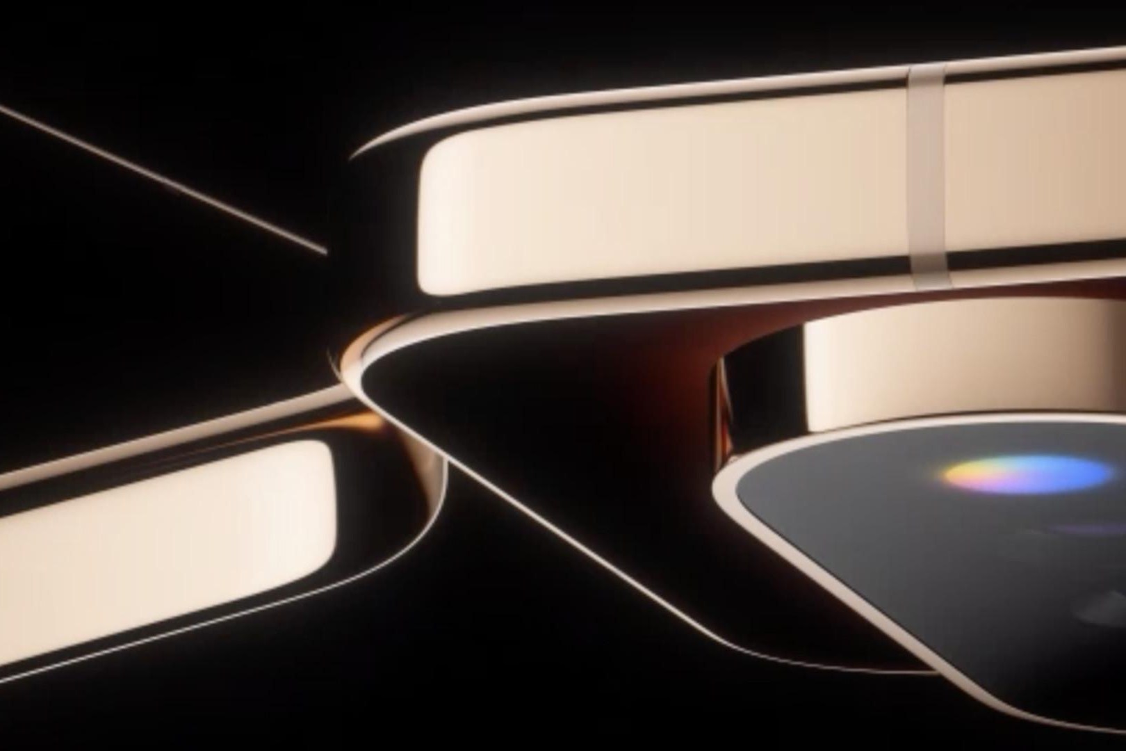Pixel 11-teaser képkockája a hátlapi, színes Pixel Glow fénygyűrűvel.