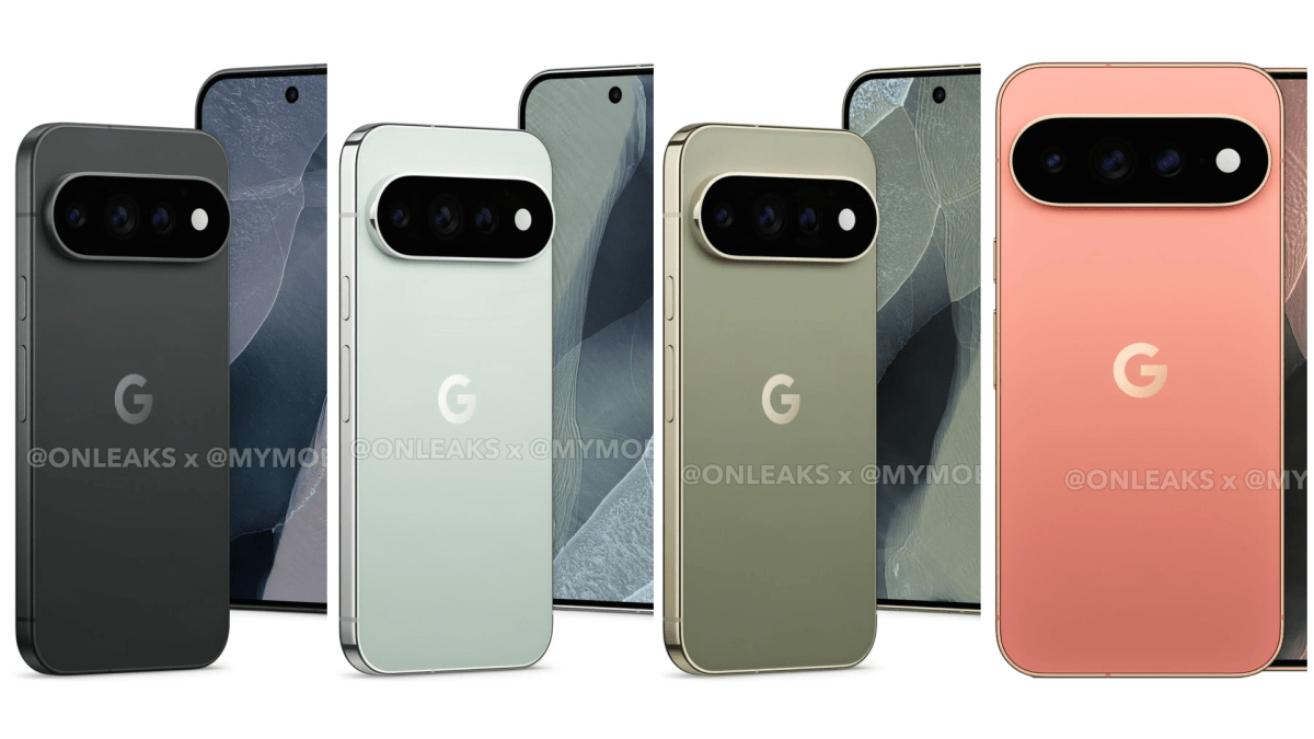 Kiszivárgott renderképen a Pixel 11 Pro és Pixel 11 Pro XL több színváltozata.