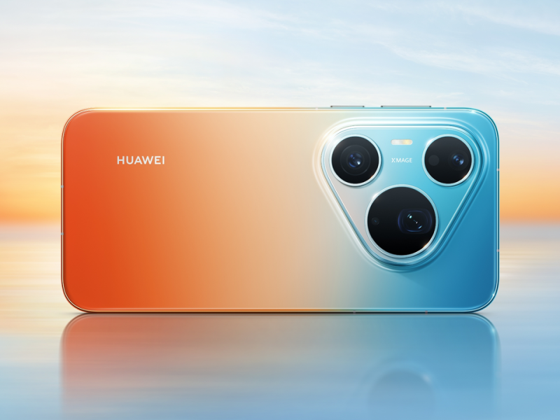 Huawei Pura 90 Pro Max hátlapja nagy, háromlencsés kameramodullal.
