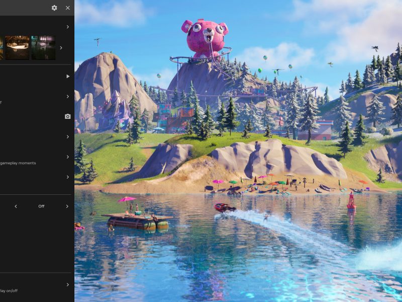 Nvidia App játék közbeni overlaye Record és Instant Replay opciókkal.