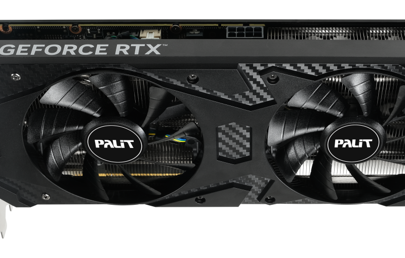Palit GeForce RTX 3060 Infinity 2 OC kétventilátoros videokártya fekete burkolattal.