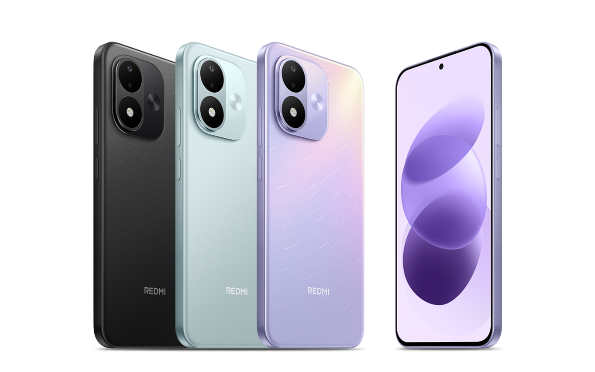 Redmi Note 17 három hátlappal és egy előlapi kijelzőnézettel.