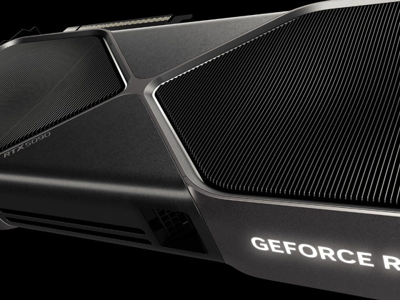 Nvidia GeForce RTX 5090 Founders Edition grafikus kártya hivatalos termékképen.