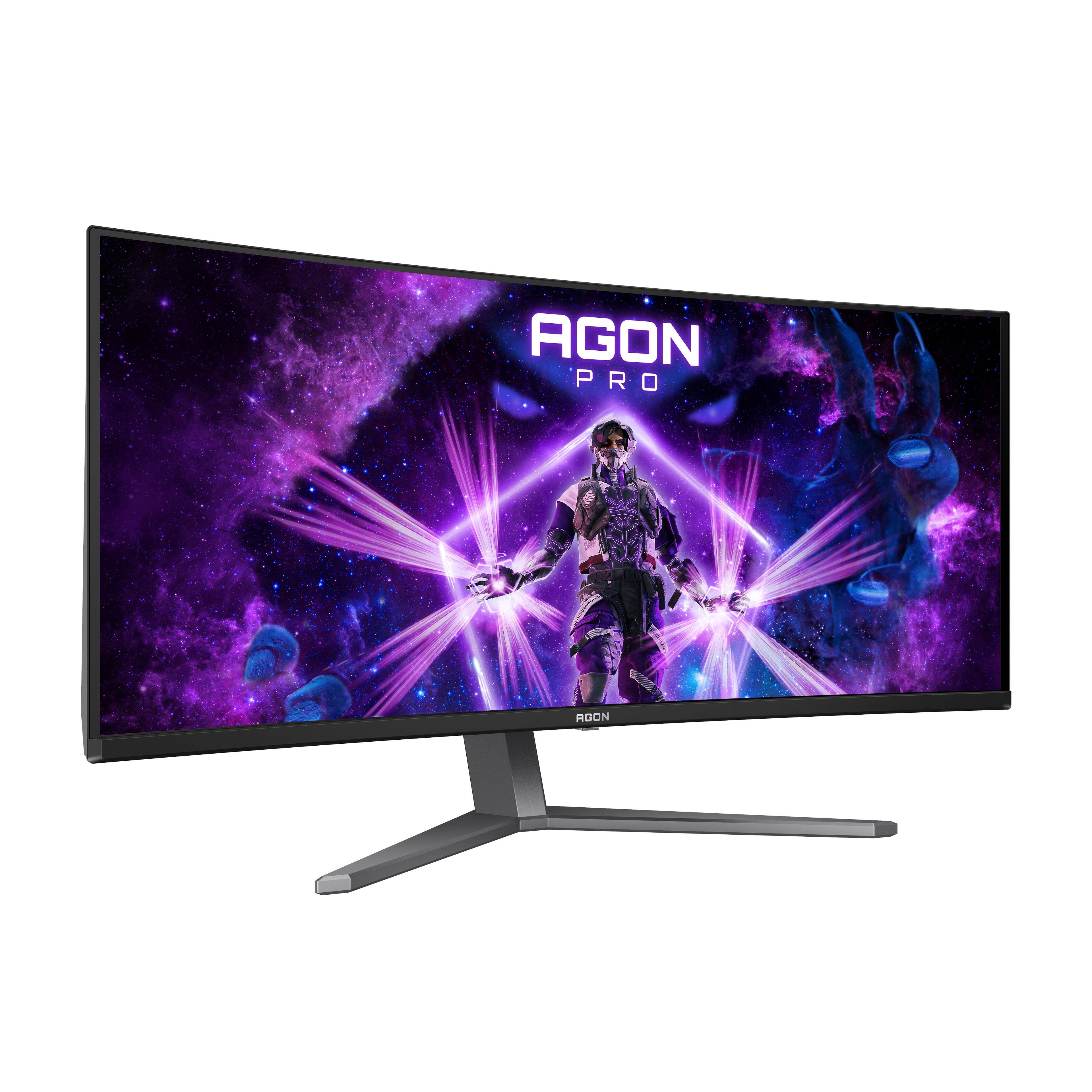 AOC AGON PRO AGP346UCSD 34 hüvelykes ultrawide QD-OLED gamer monitor ívelt kijelzővel.
