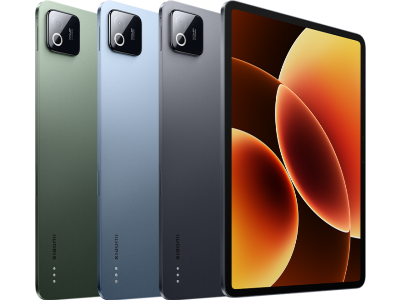 Xiaomi Pad 8 Pro termékrender több színben, elölről és hátulról.