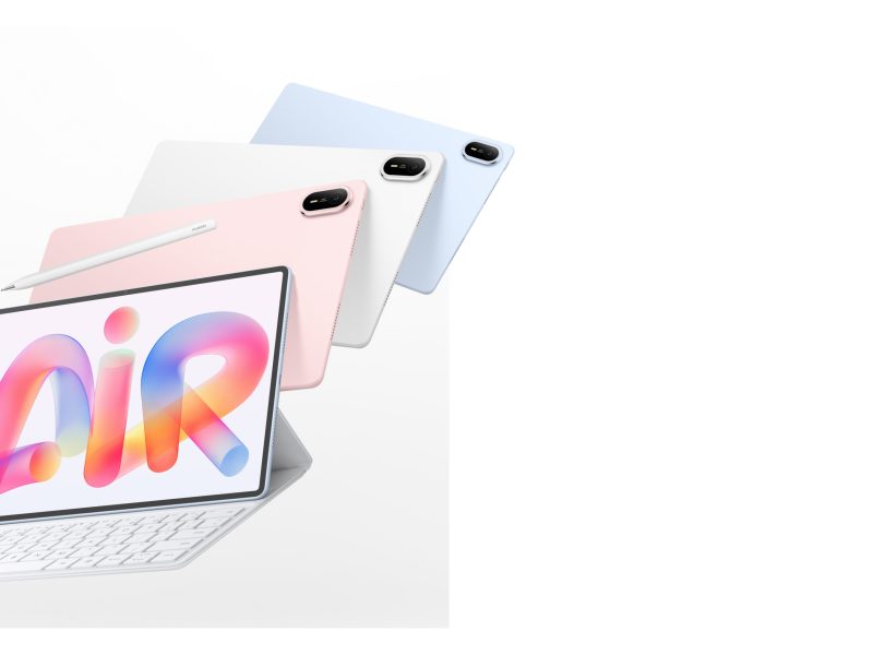 Huawei MatePad Air táblagép billentyűzettel, stylusszal és három színben.