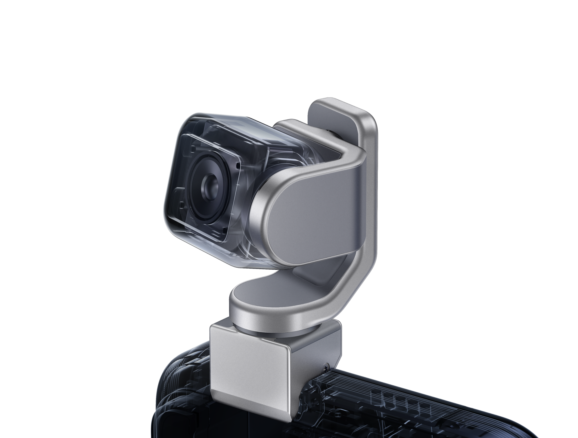 A Honor Robot Phone kiemelkedő, gimbalos hátlapi kamerája hivatalos renderen.