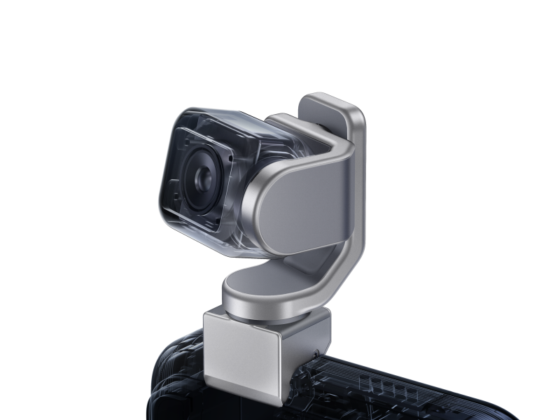 A Honor Robot Phone kiemelkedő, gimbalos hátlapi kamerája hivatalos renderen.