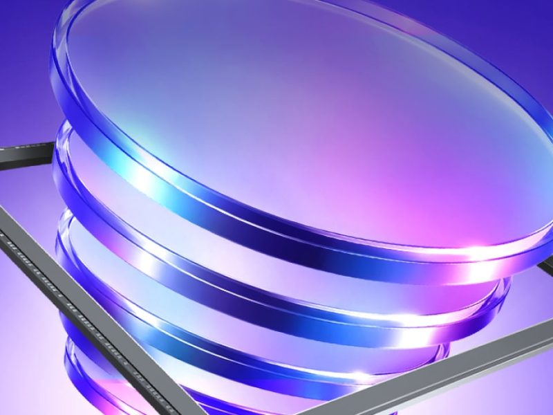 Samsung ISOCELL HPC képérzékelőt szemléltető hivatalos render lencseszerű rétegekkel.