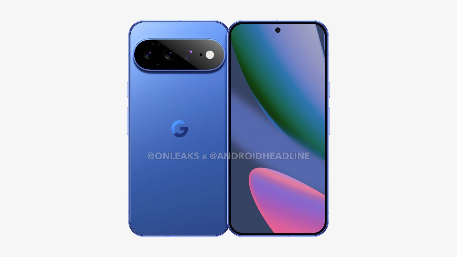 Kiszivárgott CAD-render a Google Pixel 11 Pro XL elő- és hátlapjáról.