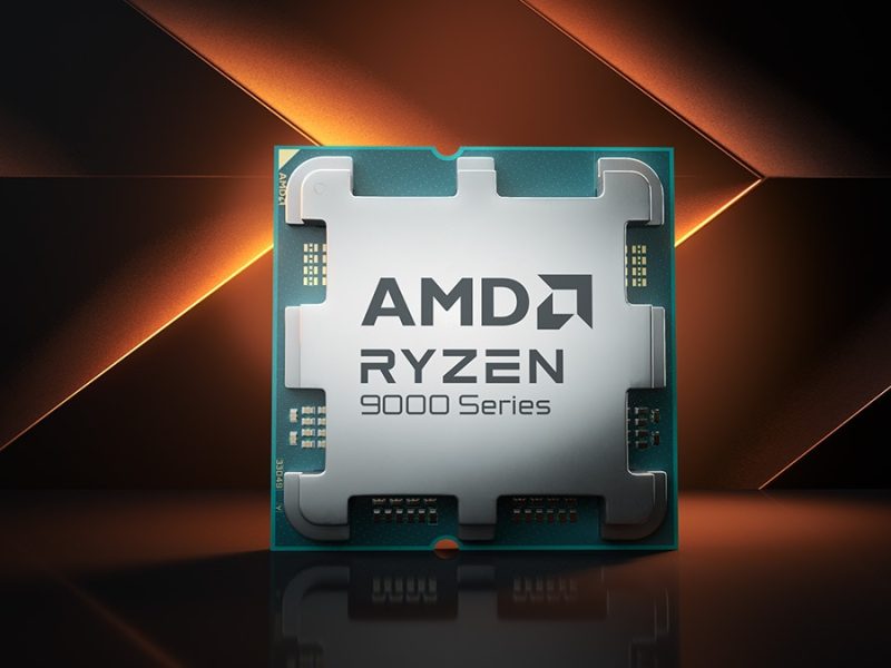 AMD Ryzen 9000 Series processzor hivatalos termékképe.