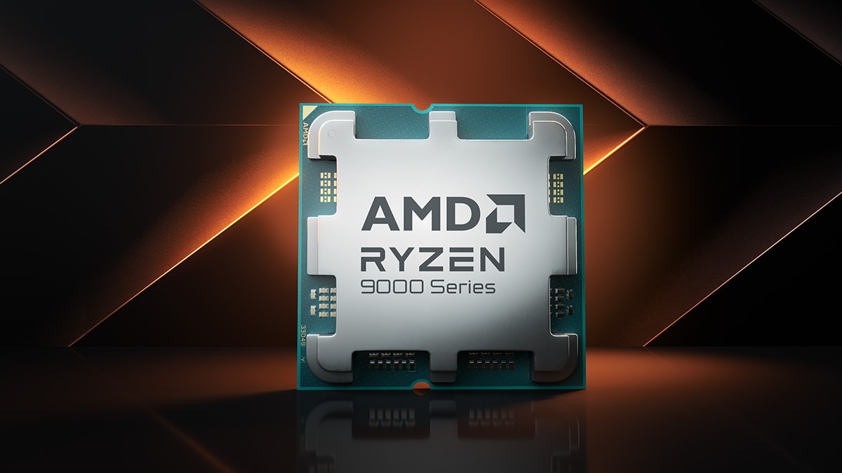 AMD Ryzen 9000 Series processzor hivatalos termékképe.