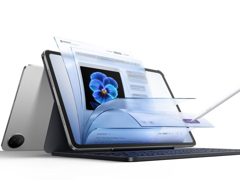 Honor Pad 20 Pro táblagép billentyűzettel, érintőtollal és PC-szerű ablakos felülettel.