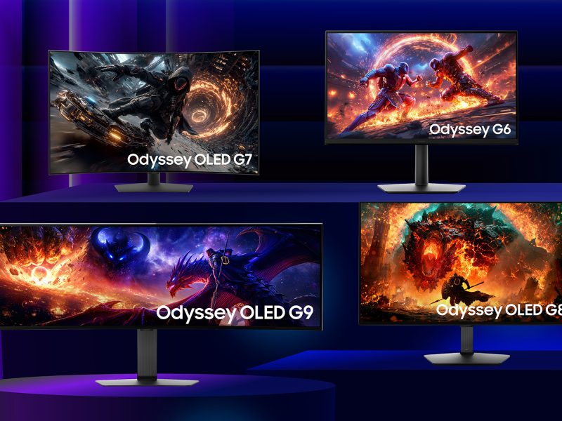 A Samsung négy új Odyssey gaming monitora, köztük az ultraszéles OLED G9 és a 27 colos G6.